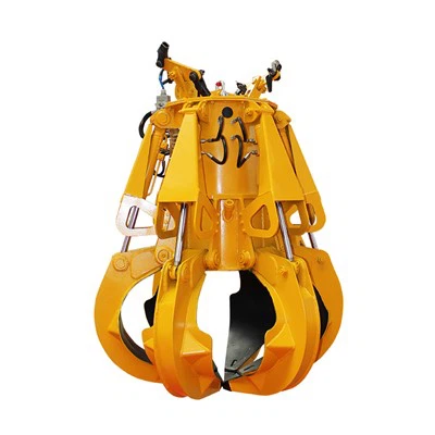 Grab electrohidraulic pentru coajă de portocală